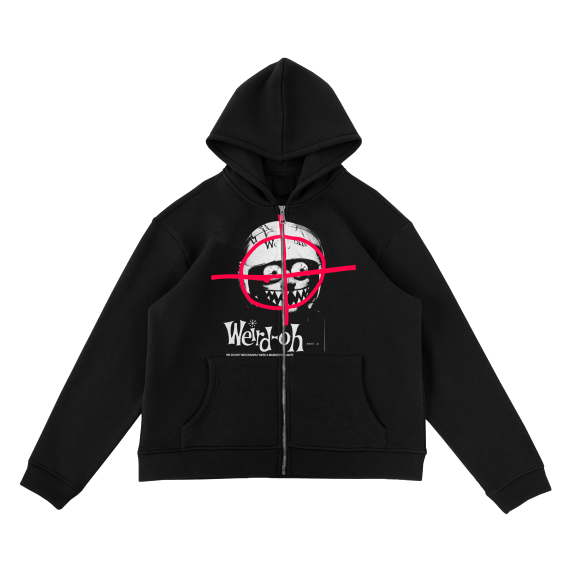 WEIRDOH GHOST ZIP-UP HOODIE