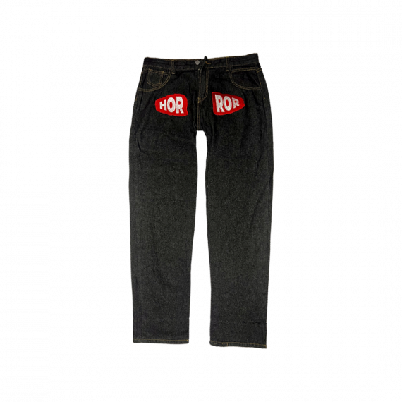 HORROR BLACK DENIM PANTS